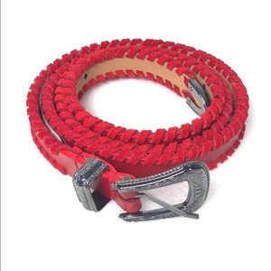 Rebecca Minkoff Cowboy Red Belt Medium